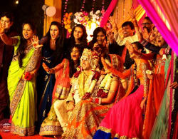 Group Photograph With Bride And Groom
