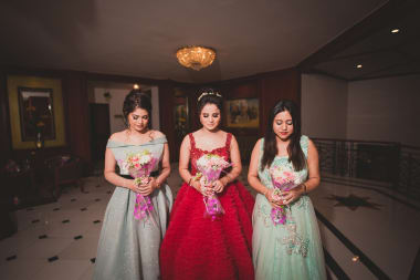 Bride With Bridesmaids