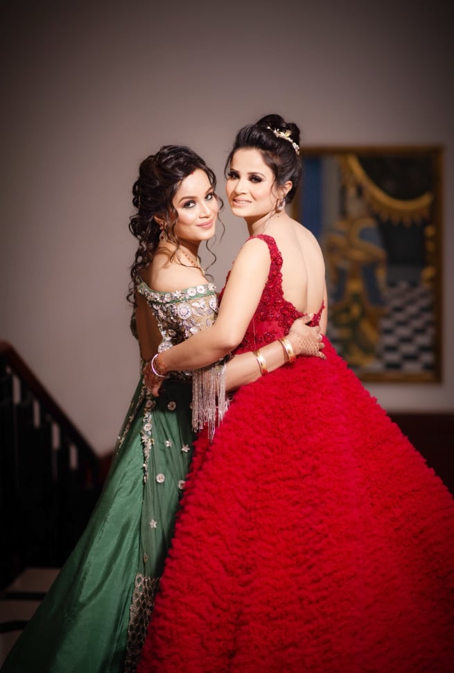 Bride With Bridesmaid