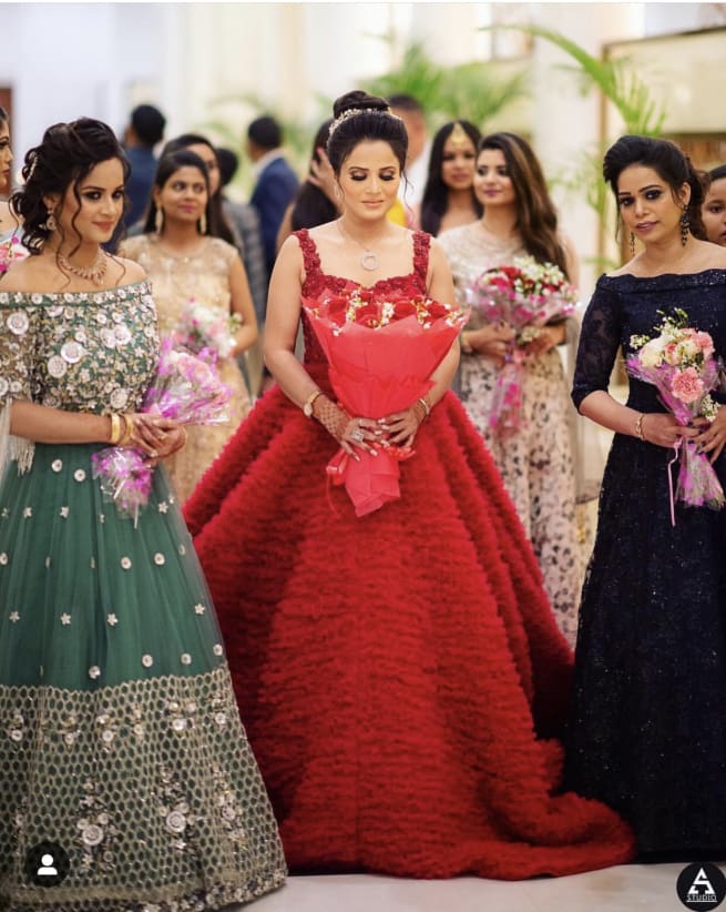 Bride With Bridesmaids