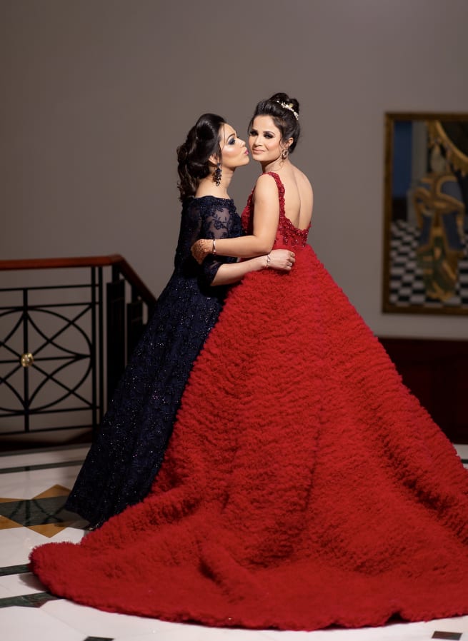 Bride With Bridesmaid
