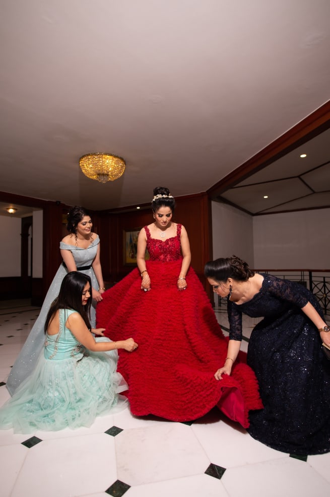 Bride With Bridesmaids