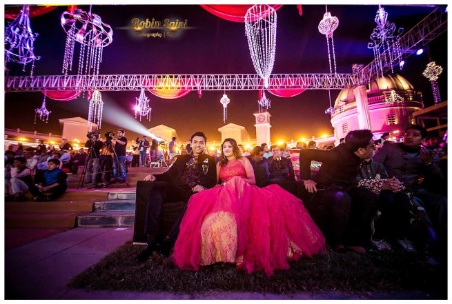 Couple In Sangeet