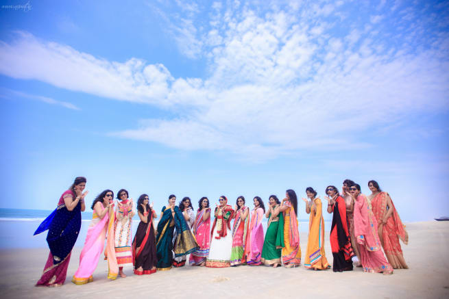 Group Photography With Bride