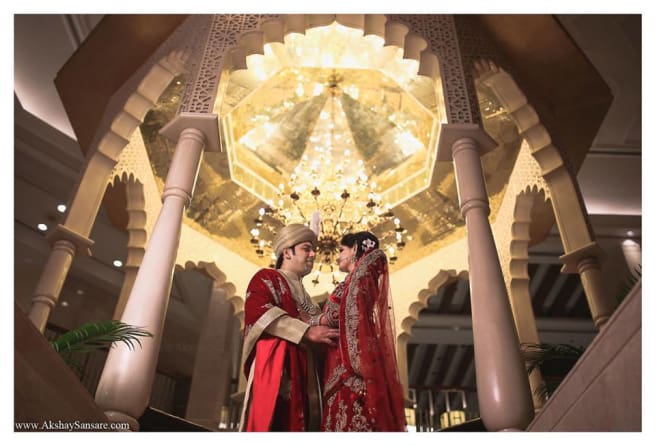 Wedding Couple In Beautiful Outfits