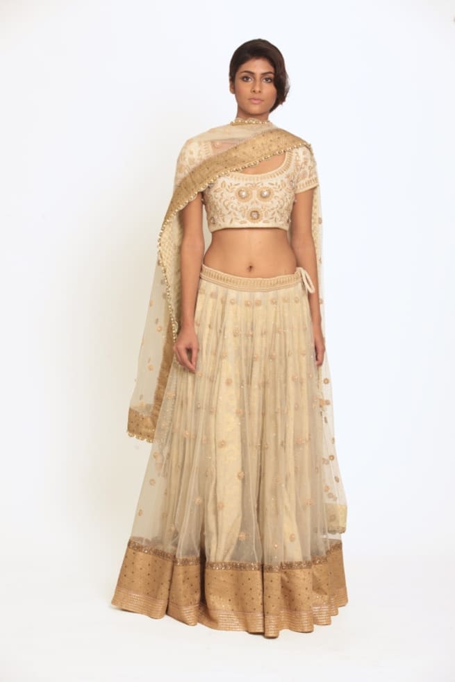 Elegant Lehanga White By Ritu Kumar
