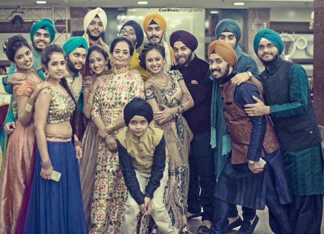 Group Photograph With Bride