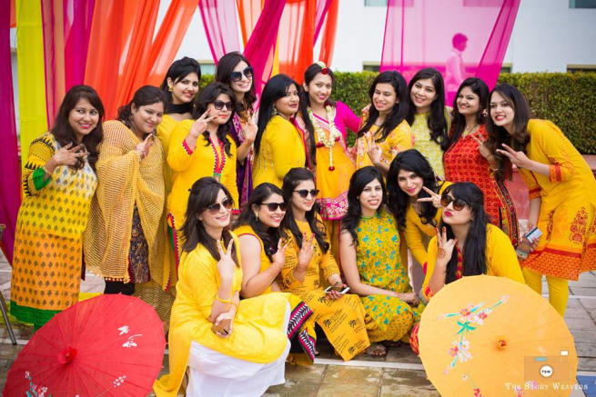 Group Photography With Bride
