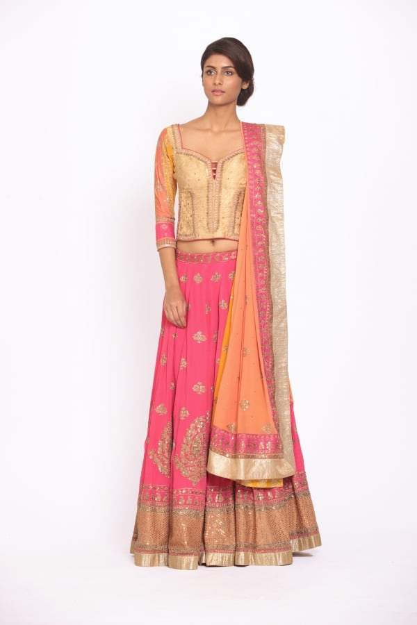 elegant lehanga by ritu kumar:ritu kumar