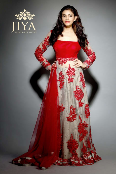 designer wear:jiya by veer design studio