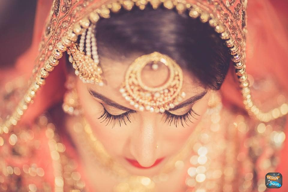 beautiful bridal tika and jhoomar:design aqua