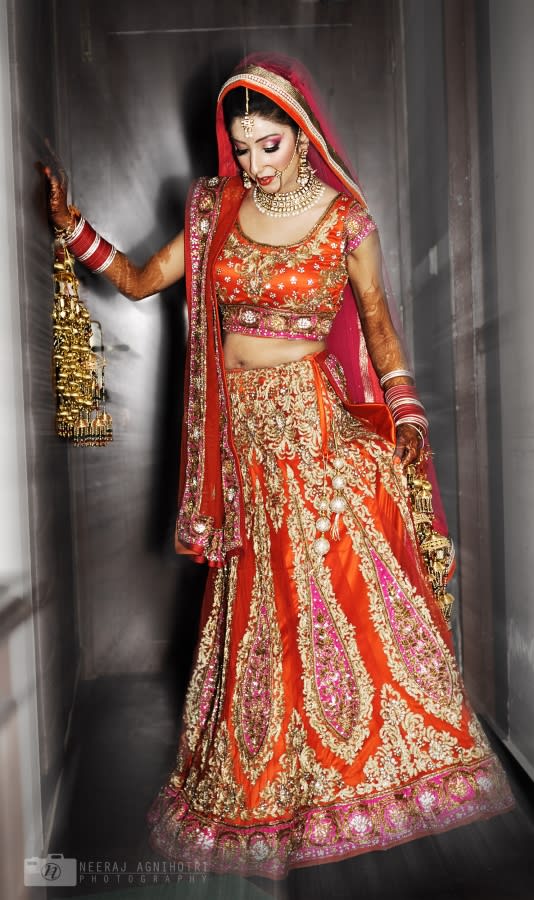 beautiful bridal lehanga:neeraj agnihotris photography
