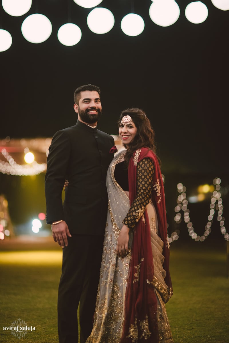 the royal couple!:aviraj saluja, nancy bhaika, hair and makeup by zareen bala, chandni tent house