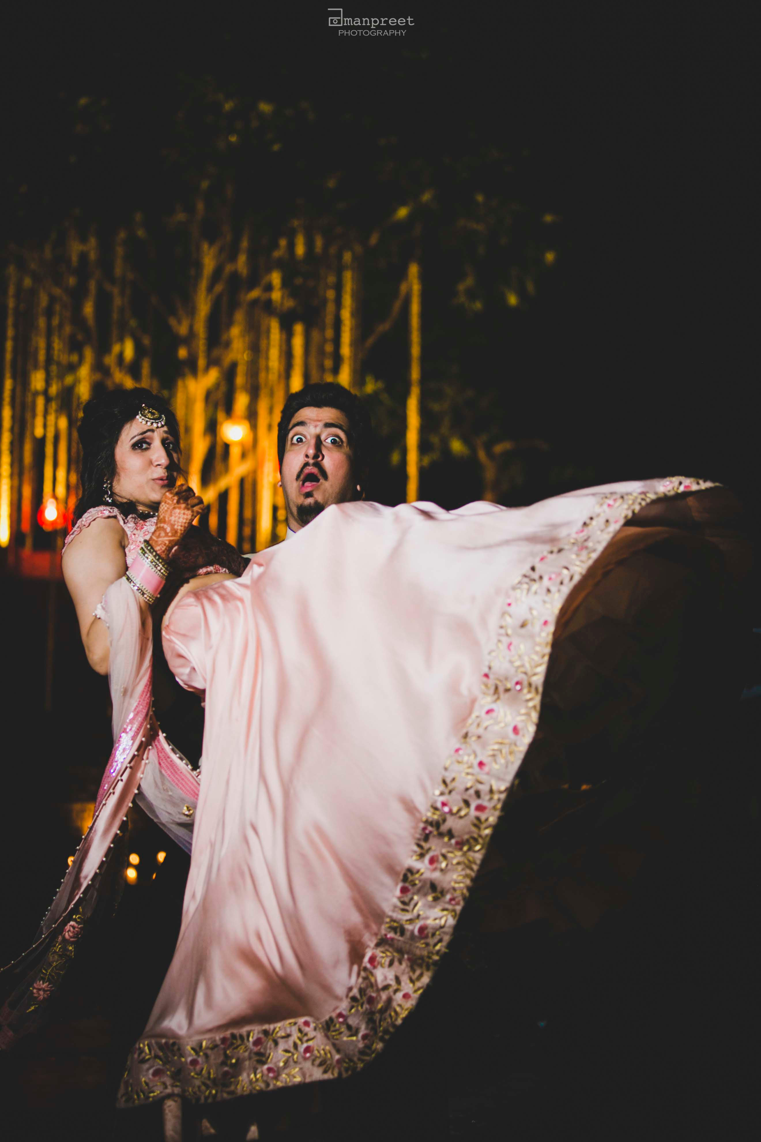 the couple!:geetanjali salon, raju mehandi wala, amanpreet photography, ole couture