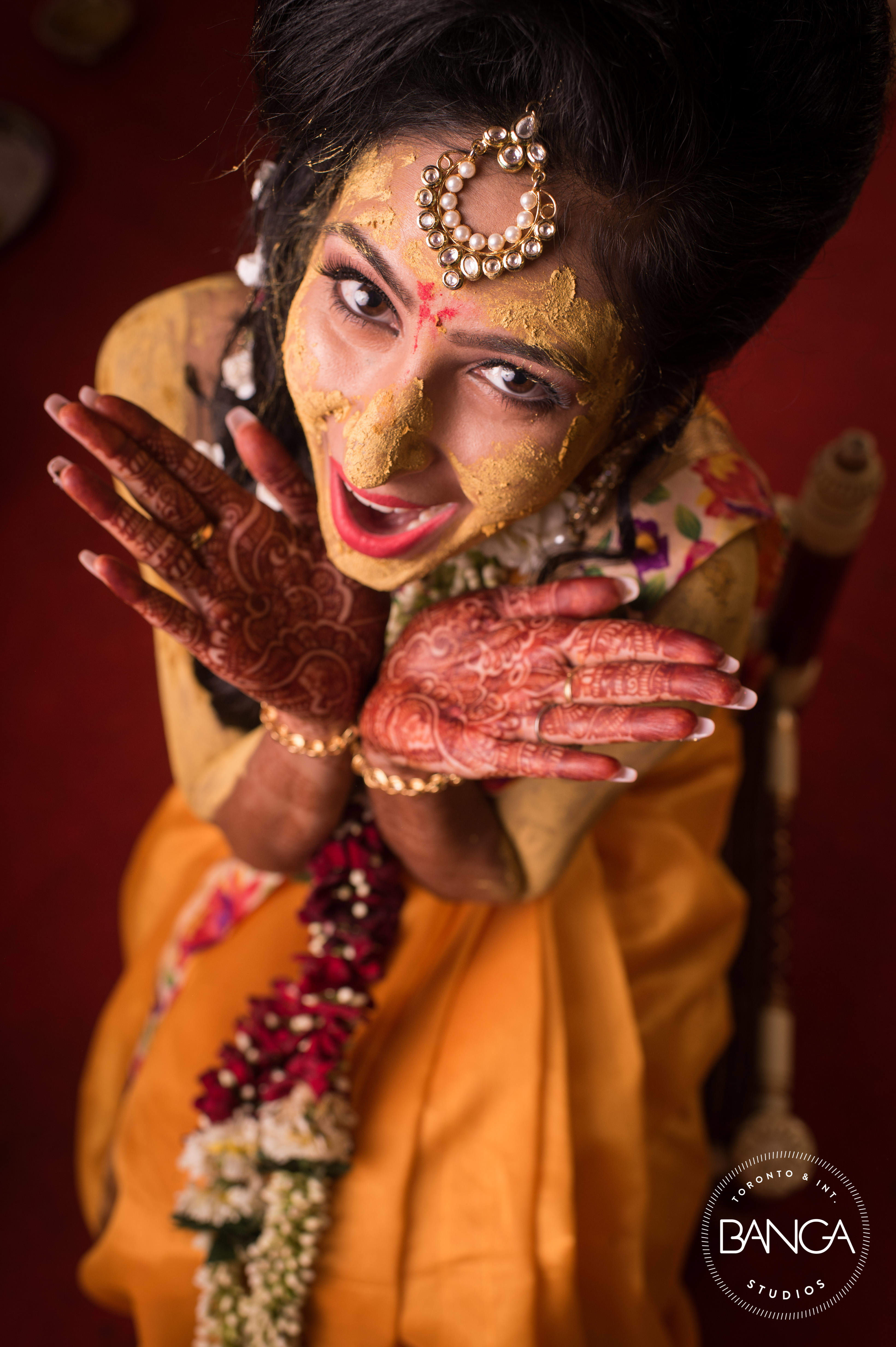 the bride komal!:anita dongre timeless, shyamal and bhumika, anushree reddy, banga studios