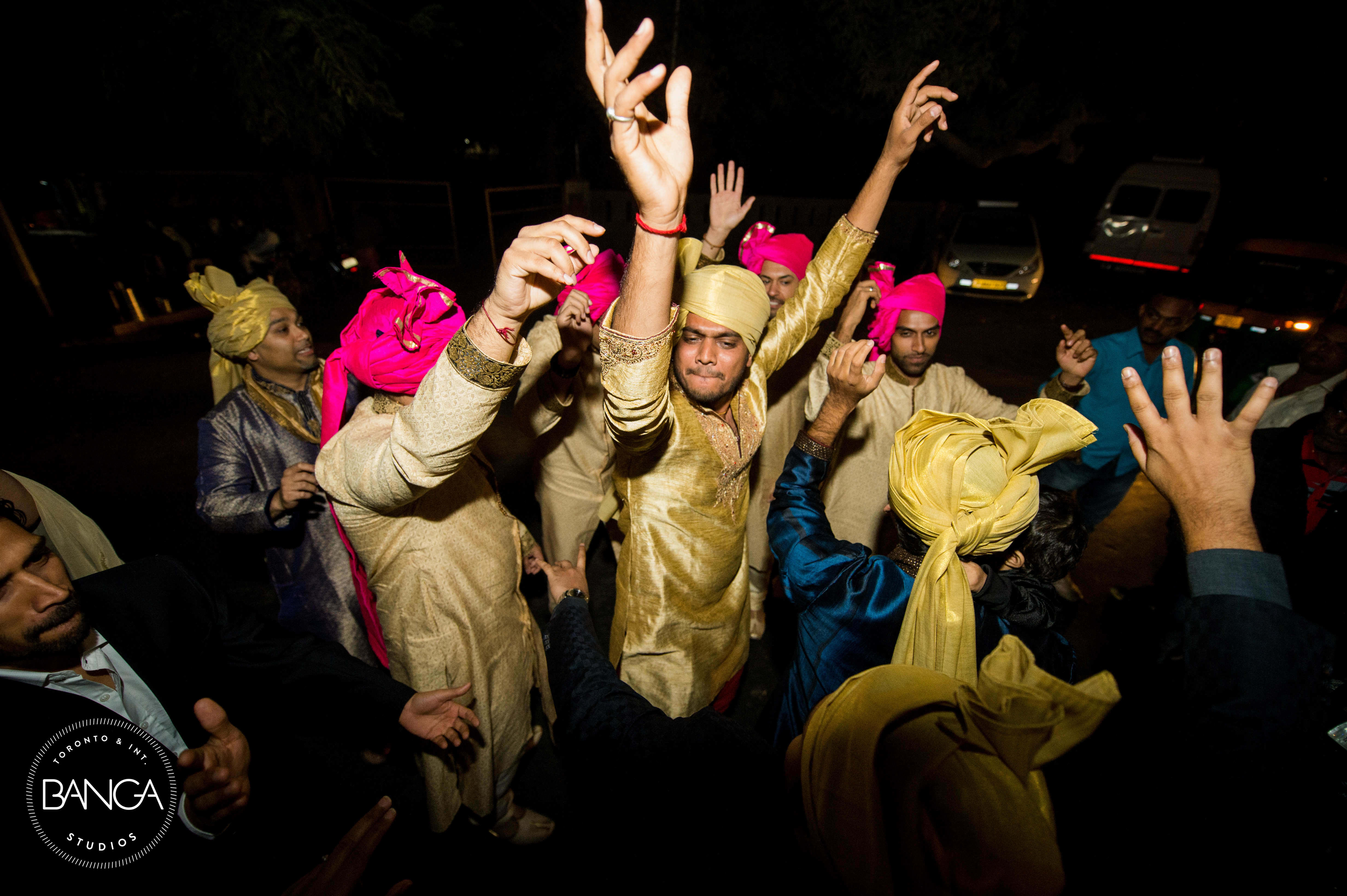 the baraat dance!:anita dongre timeless, shyamal and bhumika, anushree reddy, banga studios