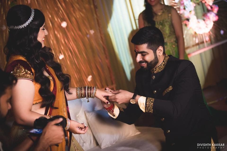 the engagement ceremony!:jasmeet kapany hair and makeup, divishth kakkar photography, the kundan