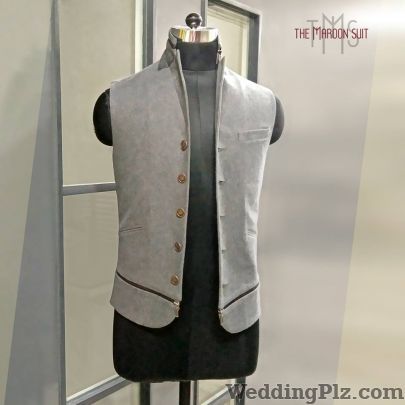 The Maroon Suit Groom Wear weddingplz