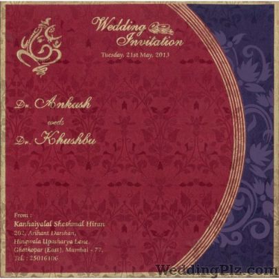 Shantilal and Sons Invitation Cards weddingplz