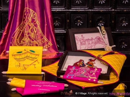 I Village Invitation Cards weddingplz