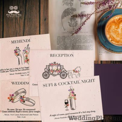 Pink Whistle Man Invitation Cards weddingplz
