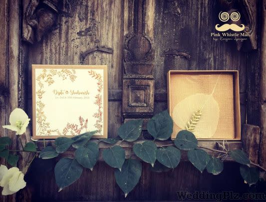 Pink Whistle Man Invitation Cards weddingplz