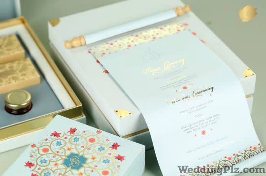Gold Leaf Design Studio Invitation Cards weddingplz