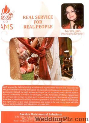 Aarshi Matrimonial Solutions Pvt Ltd Matrimonial Bureau weddingplz