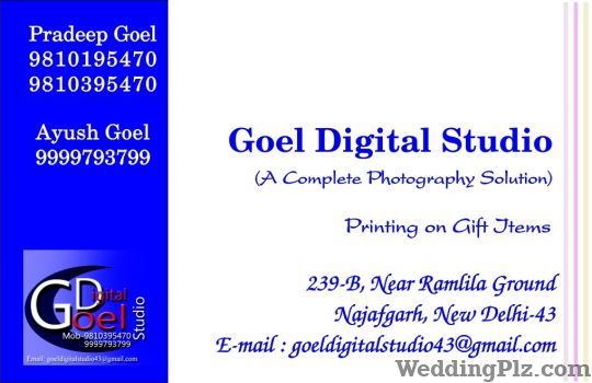 Goel Digital Studio Photographers and Videographers weddingplz