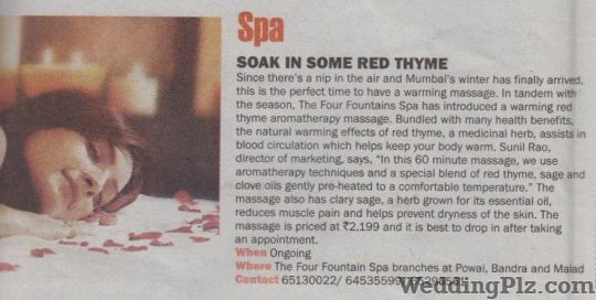 Four Fountains De Stress Spa Spa weddingplz