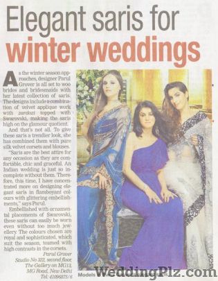Parul Grover Creations Pvt. Ltd. Wedding Lehnga and Sarees weddingplz