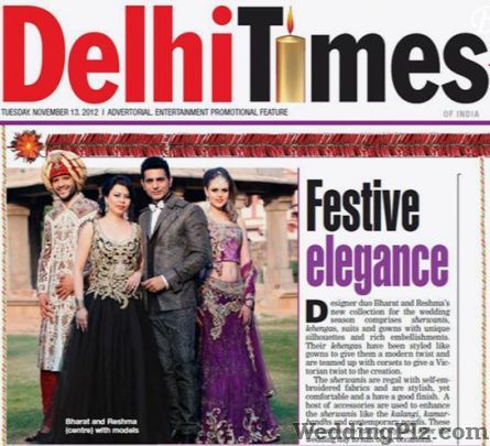 H 2 Bharat Reshma Wedding Lehnga and Sarees weddingplz