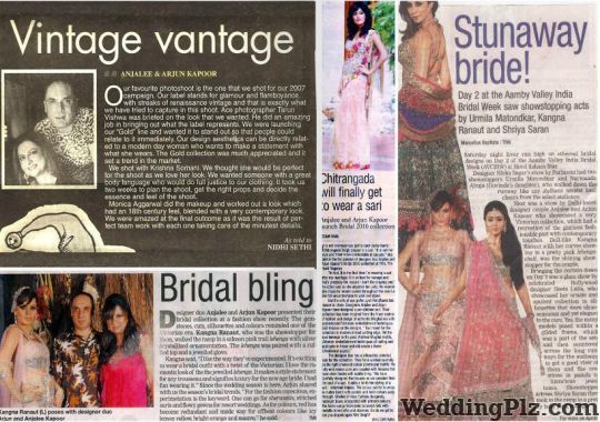 Anjallee and Arjun Kapoor Wedding Lehnga and Sarees weddingplz