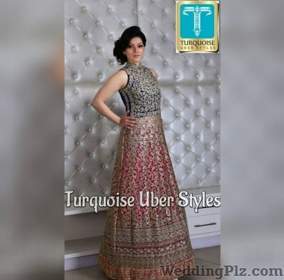 Turquoise Uber Styles Wedding Lehnga and Sarees weddingplz