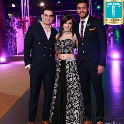 Turquoise Uber Styles Wedding Lehnga and Sarees weddingplz