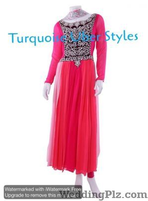 Turquoise Uber Styles Wedding Lehnga and Sarees weddingplz