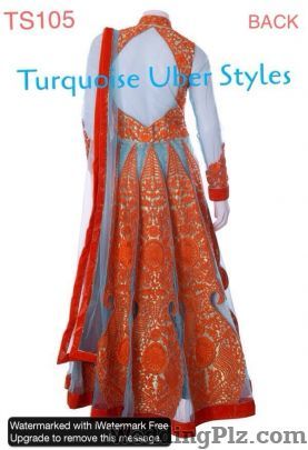 Turquoise Uber Styles Wedding Lehnga and Sarees weddingplz