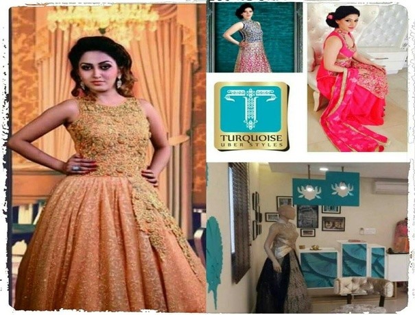 Turquoise Uber Styles Wedding Lehnga and Sarees weddingplz