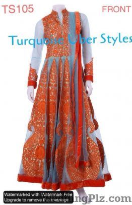 Turquoise Uber Styles Wedding Lehnga and Sarees weddingplz