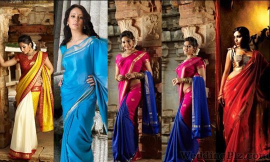 Dark pink-navy blue KSIC border pure mysore crep silk saree – House of  Raadhya-vietvuevent.vn