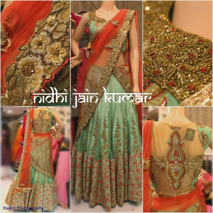 Nidhi Jain Kumar Wedding Lehnga and Sarees weddingplz