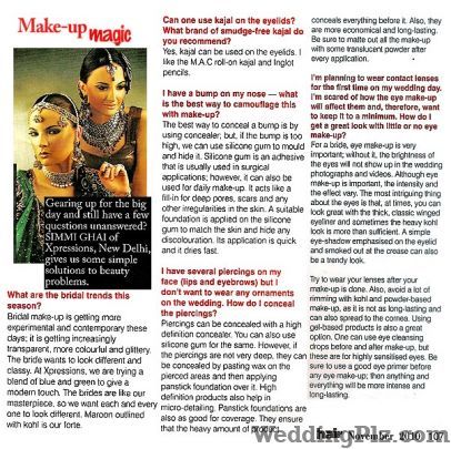 Simmi Ghais Xpressions The Make Up Studio Beauty Parlours weddingplz