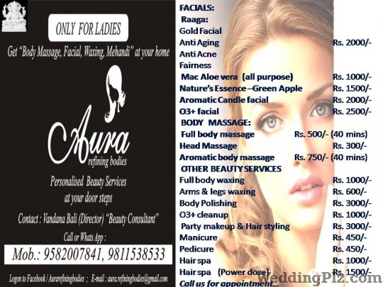 Aura Refining Bodies Beauty Parlours weddingplz
