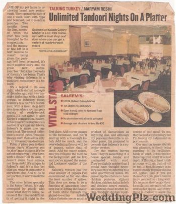 Saleem Restaurant Caterers weddingplz